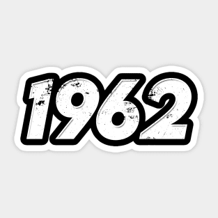 1962 - Vintage Grunge Effect Sticker